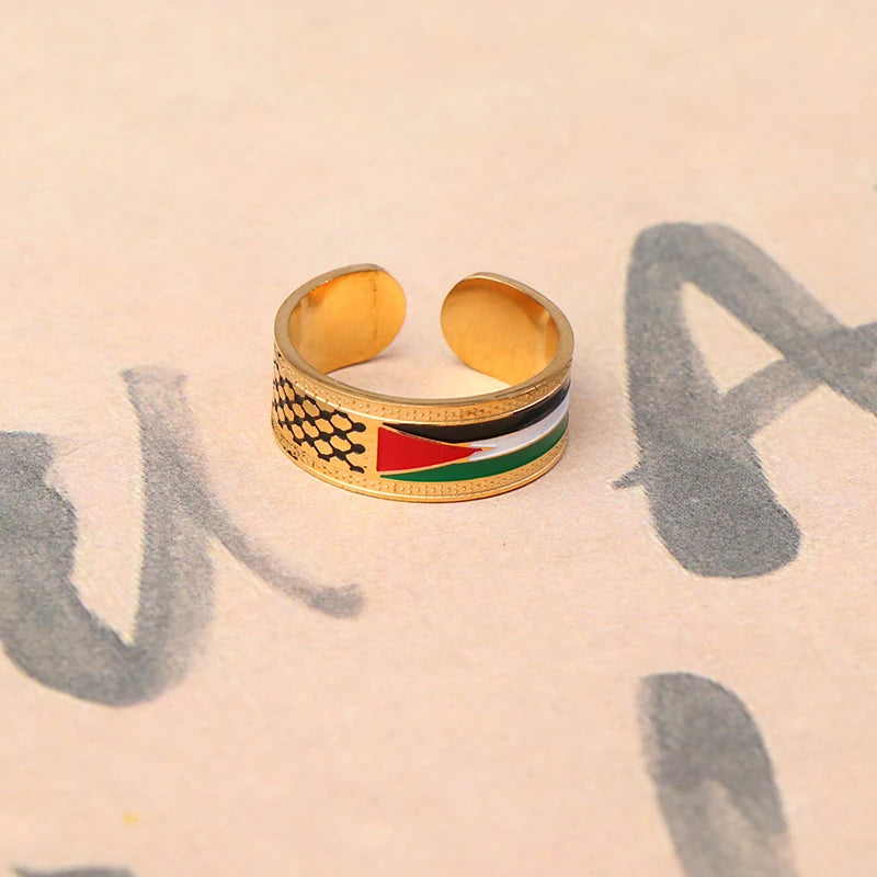 Palestinian Scarf Kufiya Open Ring For Men And Women-FREE SHIPPING special offer