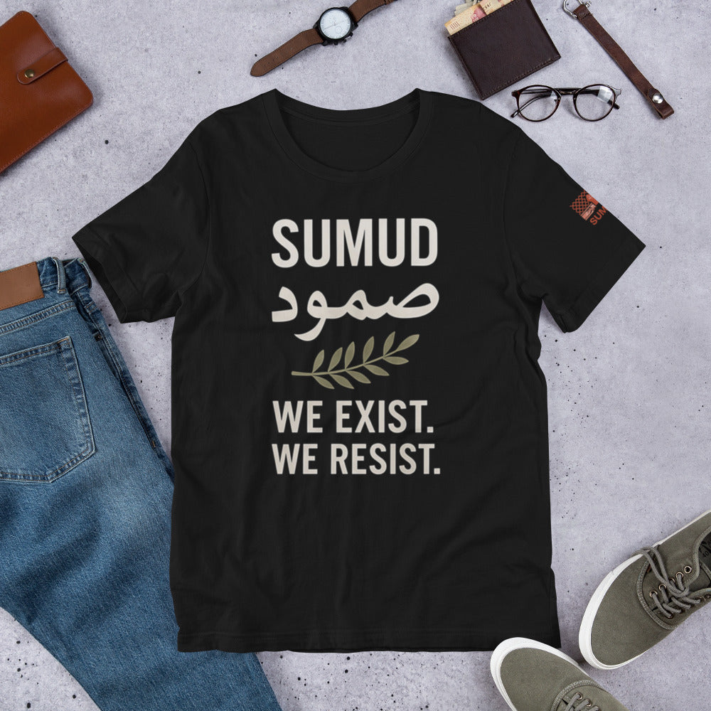 SUMUD we exist we resist Unisex t-shirt